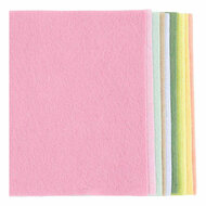 Hobbyvilt A4 Dikte 2mm Pastelkleuren - 10st.