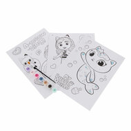 Gabby's Poppenhuis - Schilderen op Nummer - incl. 7 Kleuren Verf en Penseel