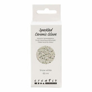 Gespikkeld Keramiek Glazuur 999-1060 C Dekkend Sneeuwwit - 60ml