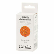Gespikkeld Keramiek Glazuur 999-1060 C Dekkend Orange Sun - 60ml
