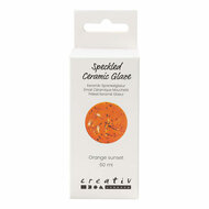 Gespikkeld Keramiek Glazuur 999-1060 C Dekkend Orange Sun - 60ml