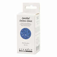 Gespikkeld Keramiek Glazuur 999-1060 C Dekkend Blue by You - 60ml