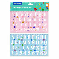 Plastic Tekensjabloon Cijfers &amp; Letters