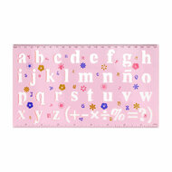 Plastic Tekensjabloon Cijfers &amp; Letters