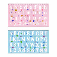 Plastic Tekensjabloon Cijfers &amp; Letters