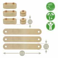 Houten Balanscircuitset, 8dlg.