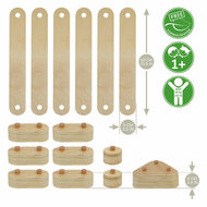 Houten Balanscircuitset, 15dlg.