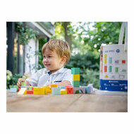 Houten Bouwblokken Kleur, 84st.