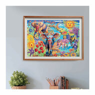 Clementoni Legpuzzel Kunstwerken Olifanten Carnaval, 500st.