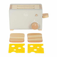 Small Foot - Houten Broodrooster Set Grijs "Tasty"