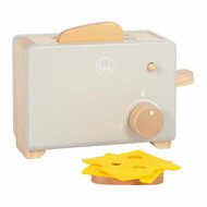 Small Foot - Houten Broodrooster Set Grijs "Tasty"