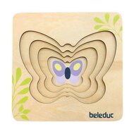 Beleduc Houten Lagenpuzzel Vlinder