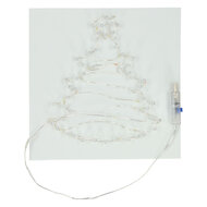 String Art Kerstboom met LED Lampjes