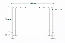 Robuuste Douglas Pergola Schommel met Rekstokken &ndash; 300 cm 14x14