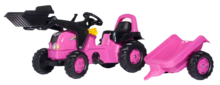 Rolly Toys Kid Junior Set Roze - Traptractor Compleet - 2-5 jaar