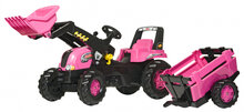 Rolly Toys Kid Junior Roze - Met Lader en Aanhanger - 3+ Jaar