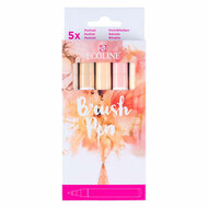 Ecoline Brush Pen set Portret, 5 Kleuren
