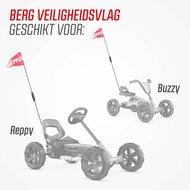 Veiligheidsvlag voor BERG Buzzy en Reppy skelters, rood