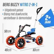 Skelter Berg Buzzy Nitro 2-In-1oranje/blauw/zwart