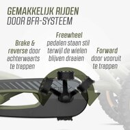 BERG Buddy Trail Green Skelter met Handrem