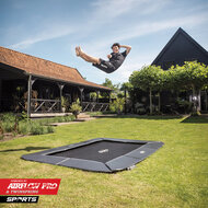 BERG Champion FlatGround ingraaftrampoline 330x220 cm rechthoek grijs