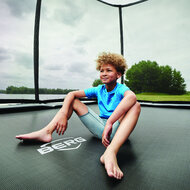 BERG Champion FlatGround ingraaftrampoline 330x220 cm rechthoek grijs