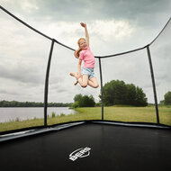 Ingraaftrampoline rechthoek 410x250 cm Berg Champion FlatGround grijs
