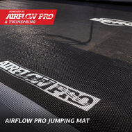 Ingraaftrampoline rechthoek 410x250 cm Berg Champion FlatGround grijs