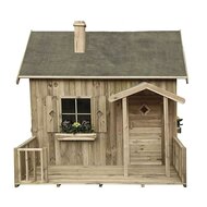 WOODY Houten Speelhuis Elodie Ge&iuml;mpregneerd