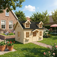 WOODY Houten Speelhuis Ethan Premium