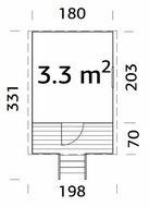 WOODY Houten Speelhuis Ivy Premium 16mm