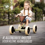 BERG Buzzy Retro skelter groen - 4 wielen, bruin zadel - 2-5 jaar