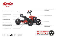 BERG Buzzy Jeep Rubicon skelter 4 wielen rood/zwart 2-5 jaar