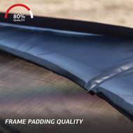 Ingraaf FlatGround trampoline 330 cm met AirFlow springdoek - BERG Champion