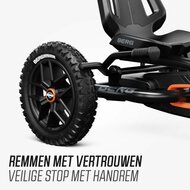 Skelter met handrem BERG Buddy Cross zwart 3-8 jaar luchtbanden
