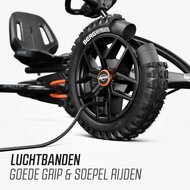 Skelter met handrem BERG Buddy Cross zwart 3-8 jaar luchtbanden
