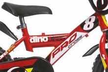 Kinderfiets 12 inch met zijwieltjes rood - Dino Bikes Serie 23