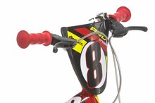 16 inch kinderfiets Dino Bikes jongens rood met zijwieltjes