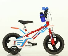 Dino Bikes R1 kinderfiets 12 inch met zijwieltjes blauw/rood