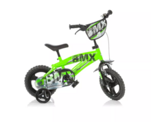 12 inch BMX kinderfiets groen - Dino Bikes voor beginners