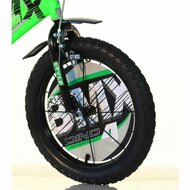 14 inch BMX kinderfiets groen met zijwieltjes Dino Bikes
