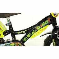 Kinderfiets 12 inch Dino Bikes Dinosaur Adventure met zijwieltjes
