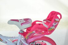 Kinderfiets 16 inch unicorn met zijwieltjes Dino Bikes meisjes
