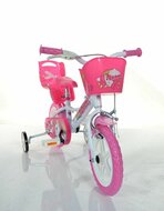 Kinderfiets 12 inch unicorn meisjes met zijwieltjes Dino Bikes