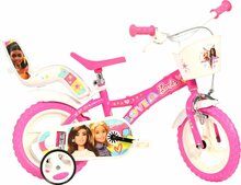 Barbie kinderfiets 12 inch roze Dino Bikes met zijwieltjes