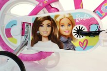 Barbie kinderfiets 12 inch roze Dino Bikes met zijwieltjes