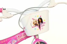 Barbie kinderfiets 14 inch roze met zijwieltjes - Dino Bikes