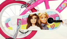 Barbie kinderfiets 16 inch roze met zijwieltjes - Dino Bikes