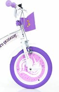 Dino Bikes kinderfiets 14 inch Unicorn Academy met zijwieltjes