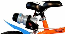 Kinderfiets 14 inch Hot Wheels Dino Bikes met zijwieltjes oranje